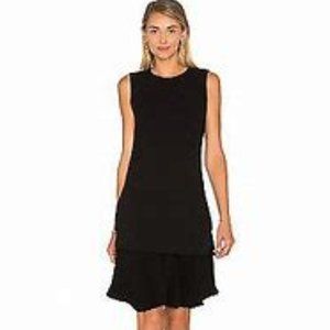NWT Theory Malkan P Winslow Crepe Layered Dress Black Size 8